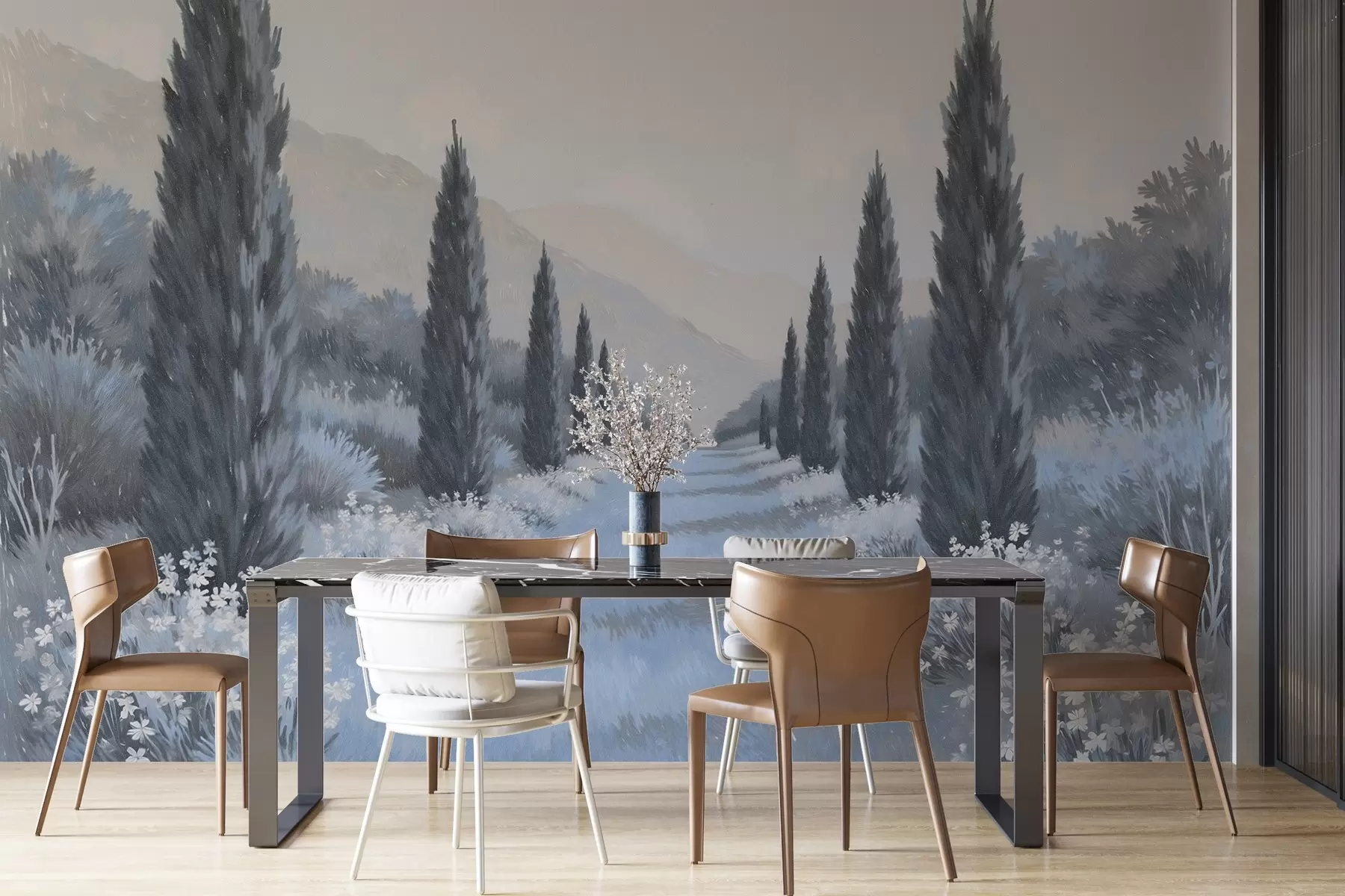 wall murals Башта офарбана у стилу уља w03662v2