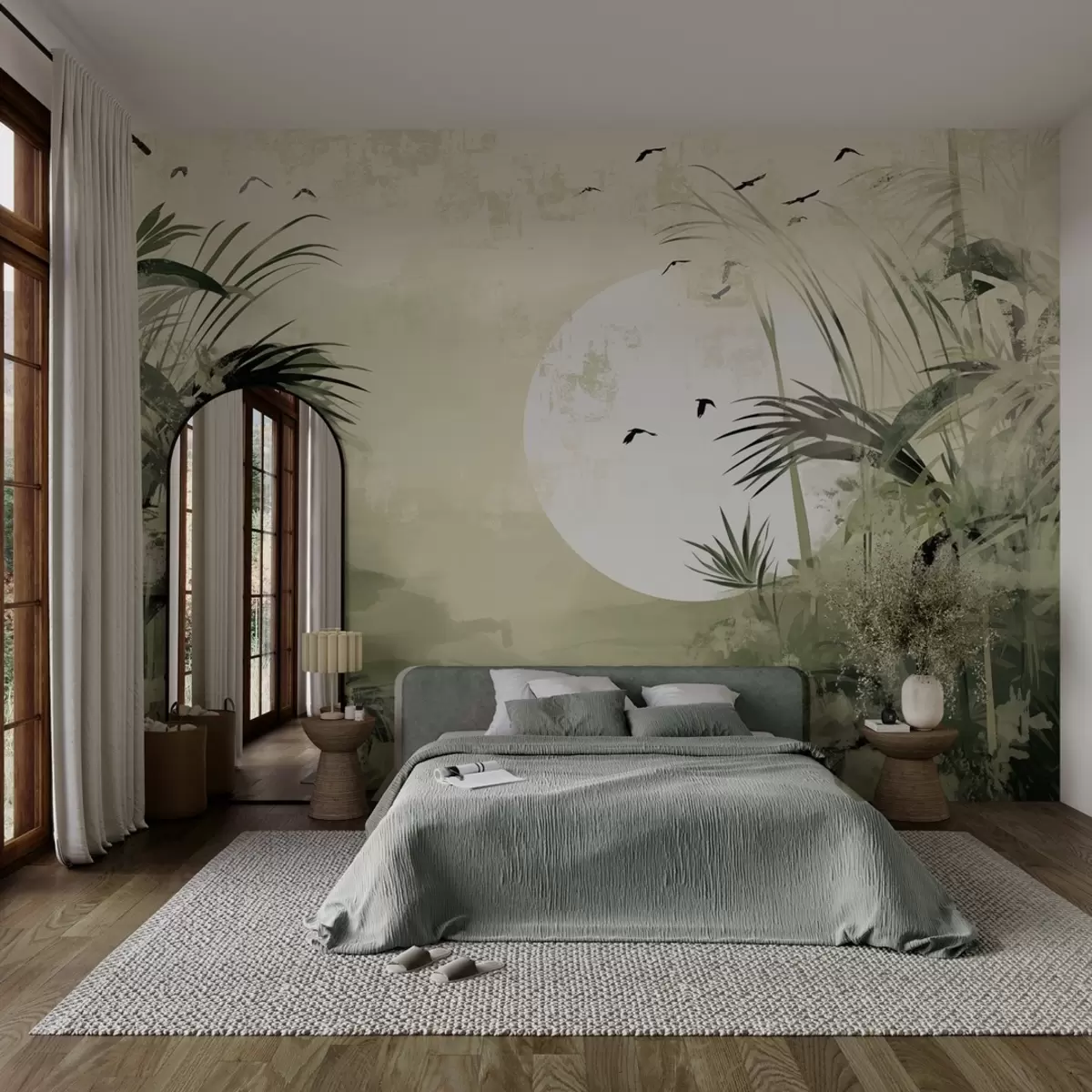 wall murals Залазак сунца у грунге стилу w03695