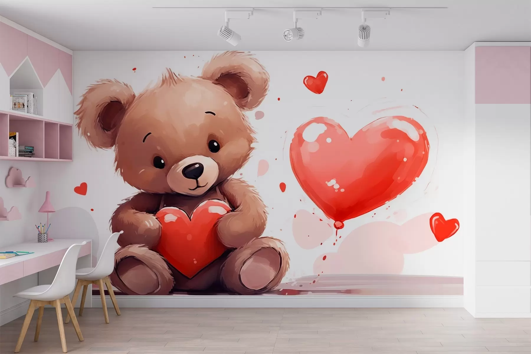 wall murals Медвед са срцем w03683