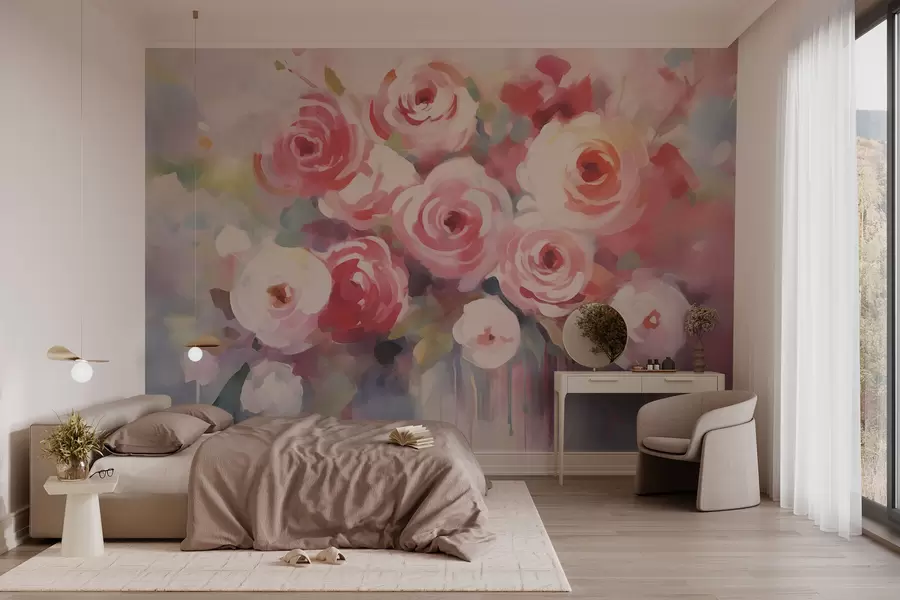 wall murals Винтаге Росе Фловерс w03705