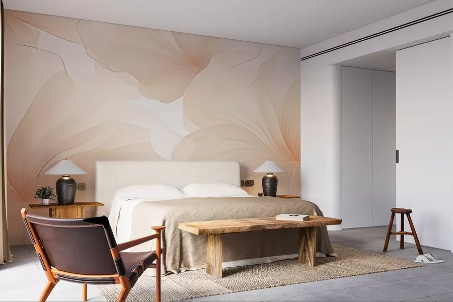 wall murals Нежно ружичасти велики цветни пупољци w09032