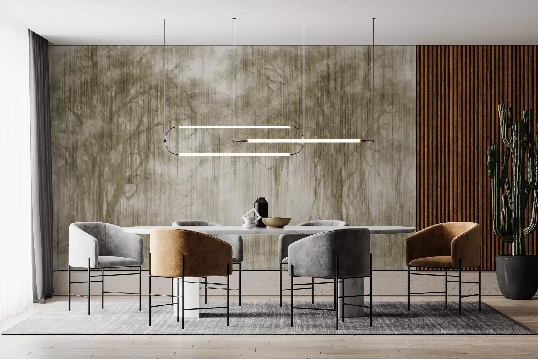 wall murals Апстрактно дрвеће w03819v1