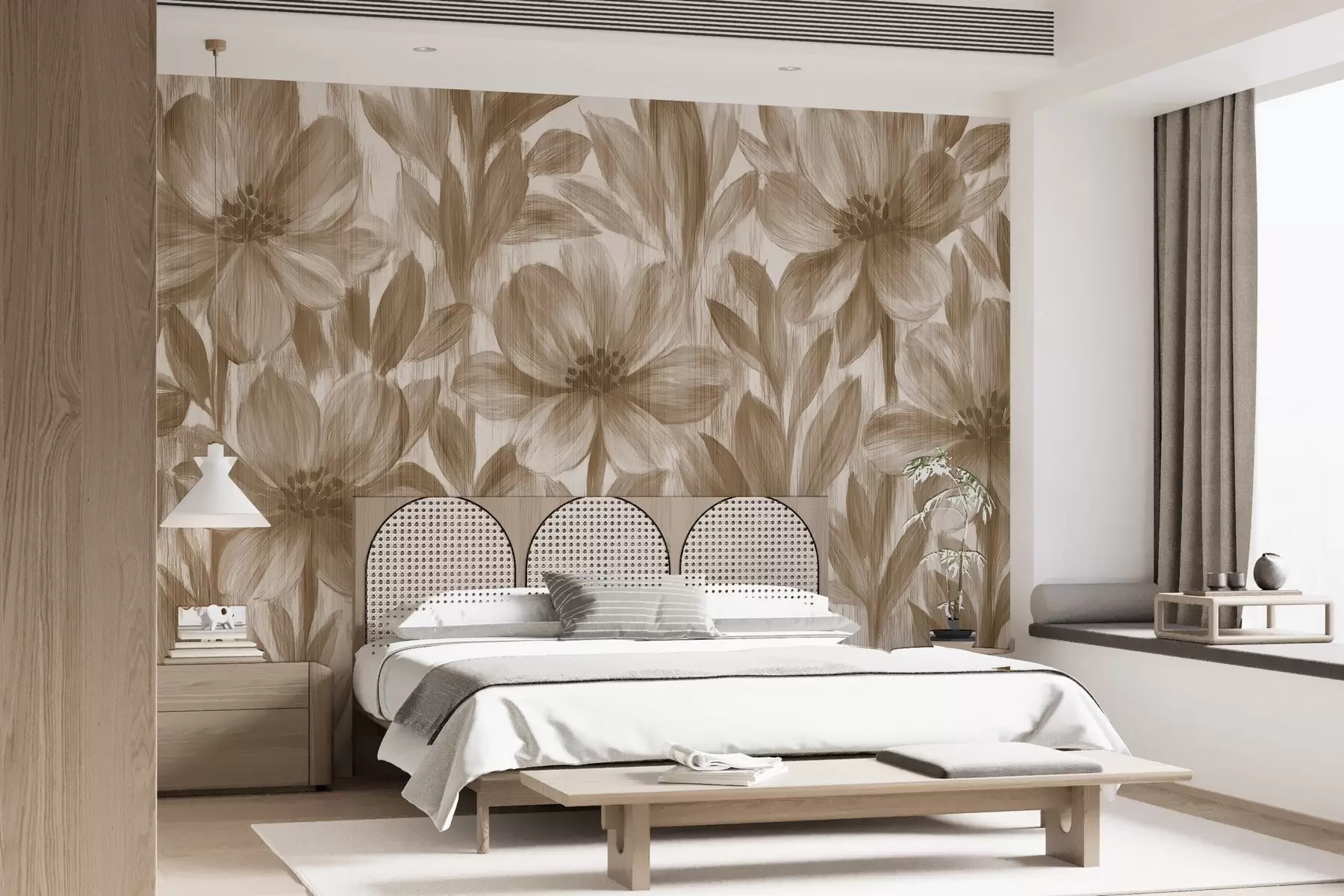 wall murals Елегантно цвеће у акварелу w03821v1