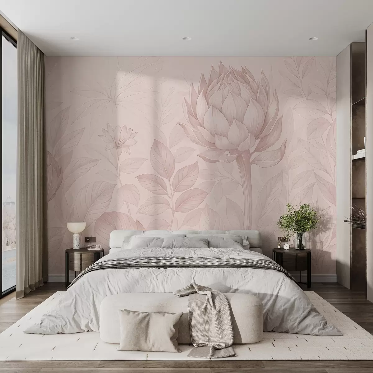 wall murals Нежан букет разних биљака w03825v2