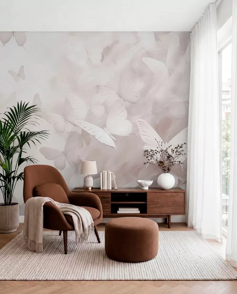 wall murals Лептири у магли w03841v1