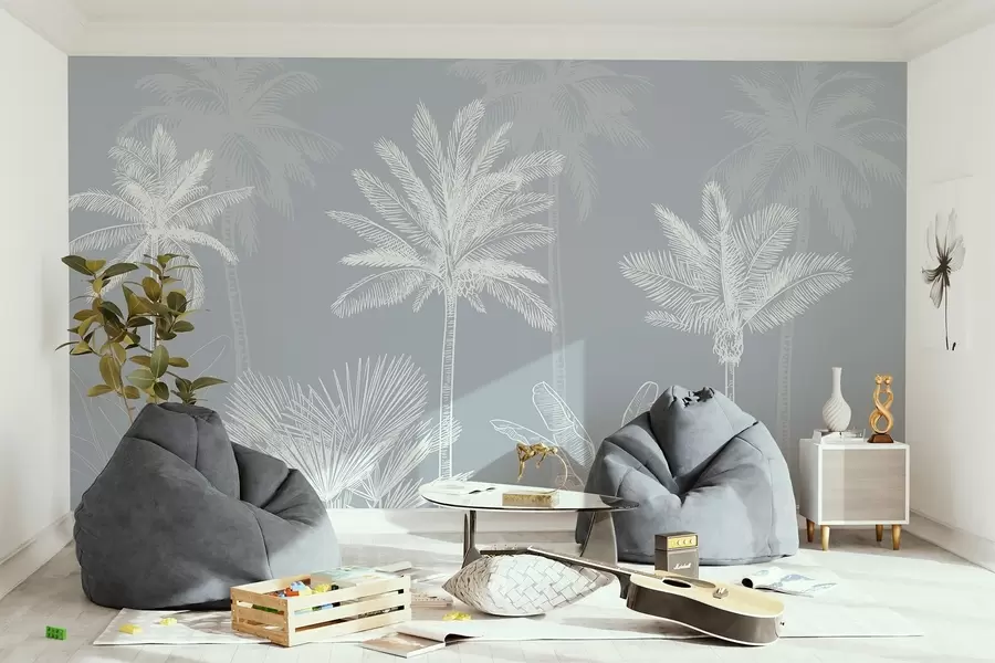 wall murals Беле палме w03831v1