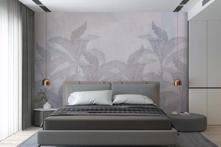wall murals палме у ретро стилу са текстуром w03768