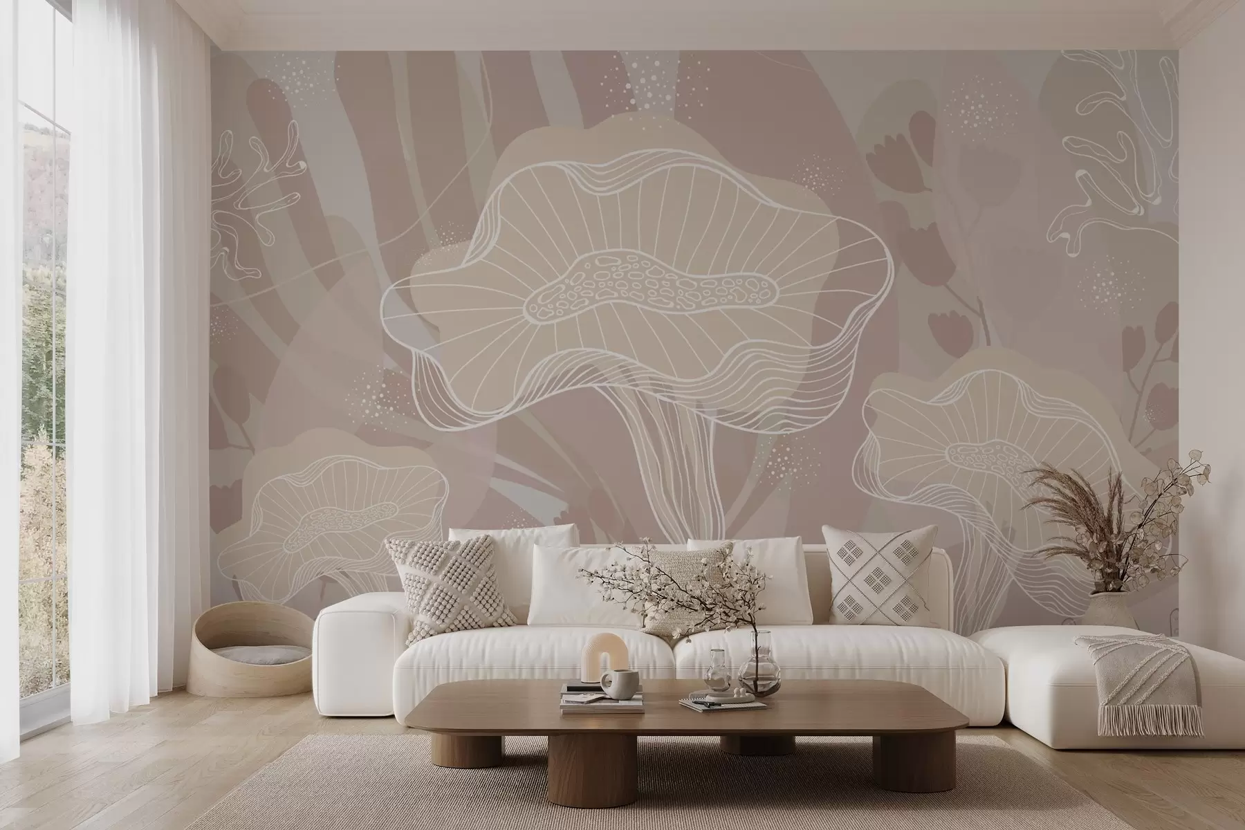 wall murals Вилинска ливада са цвећем w03875