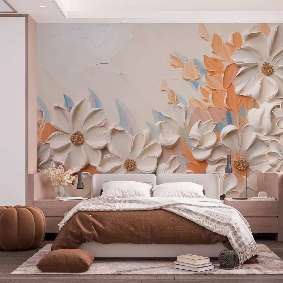 wall murals Сликање имитацијом цвећа w03900