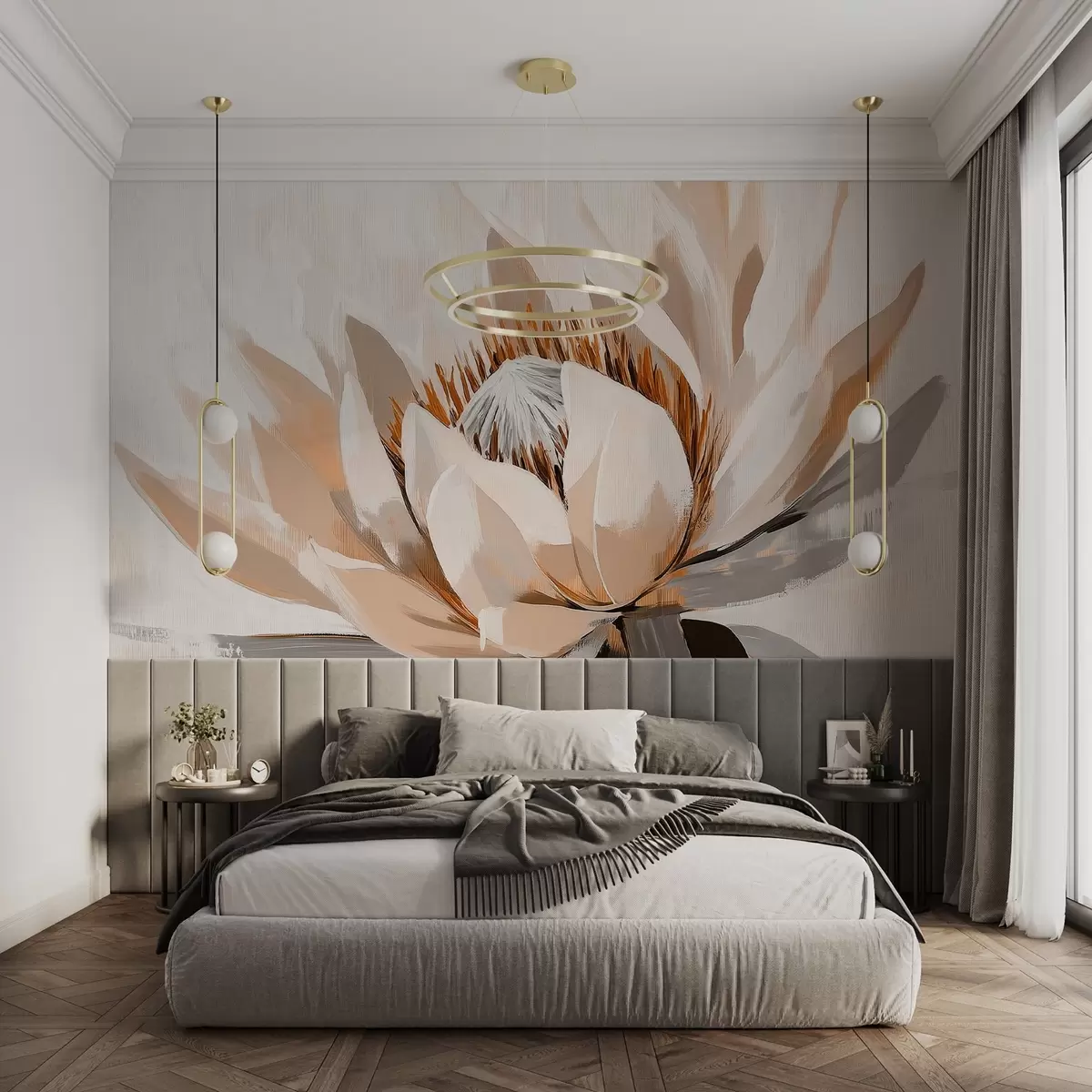 wall murals Велики апстрактни цветни акрил w09066v2