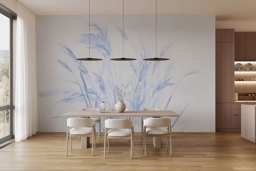 wall murals Једнобојни старински пшенични класови w09068v1