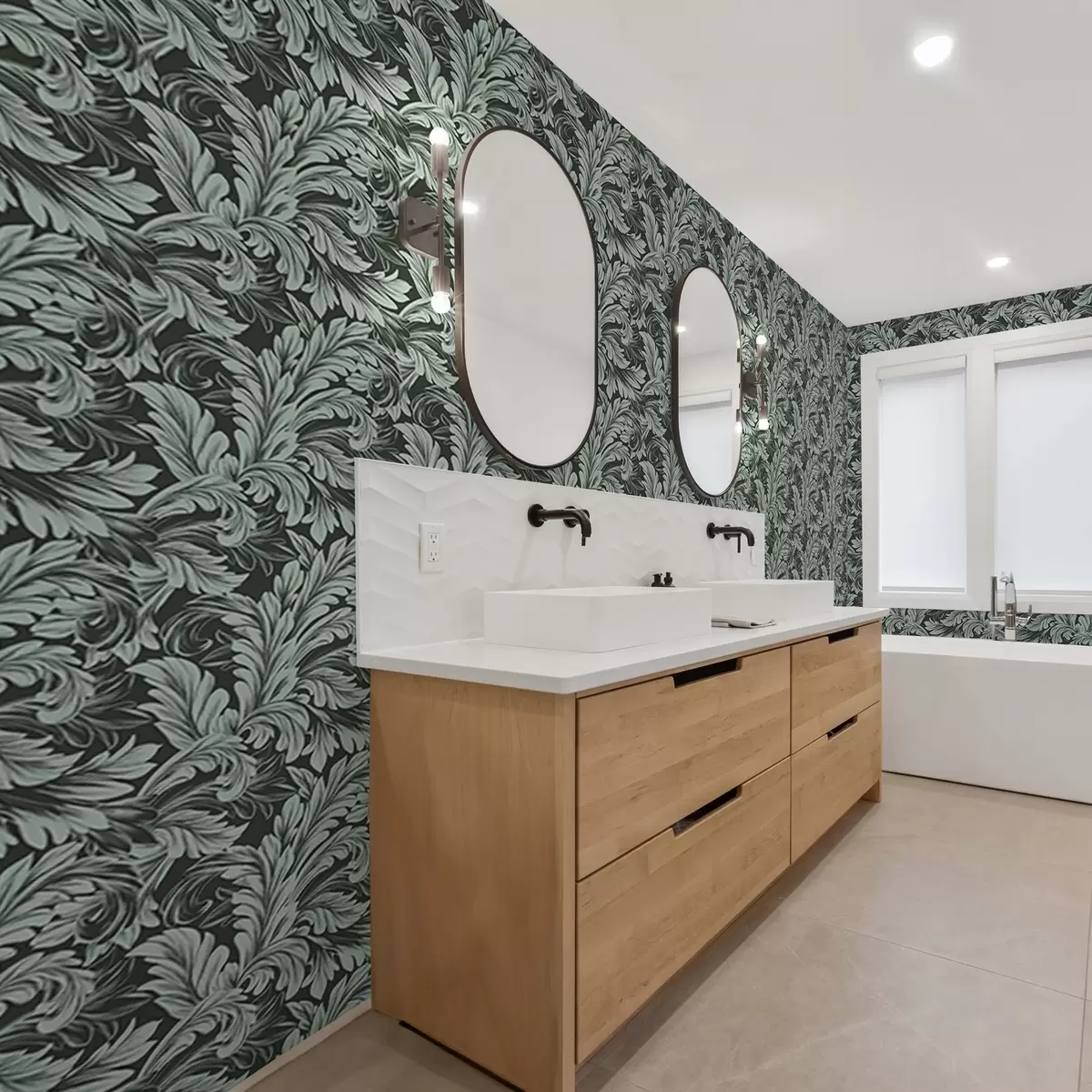 Позадина Тамнозелена позадина са увојцима од менте a00135v4