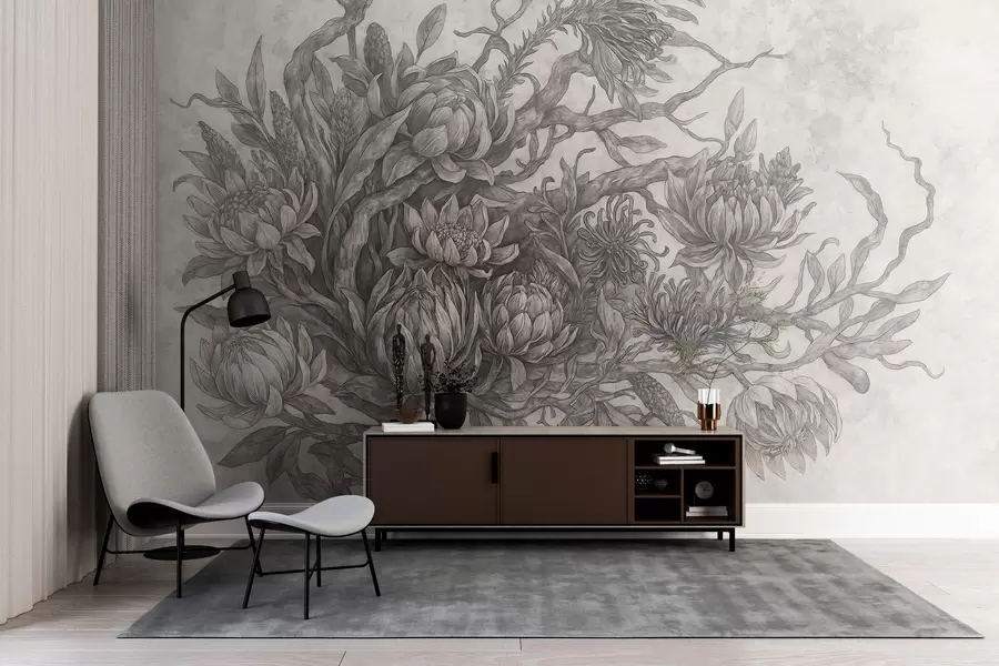 wall murals Хировито цвеће w03975v3