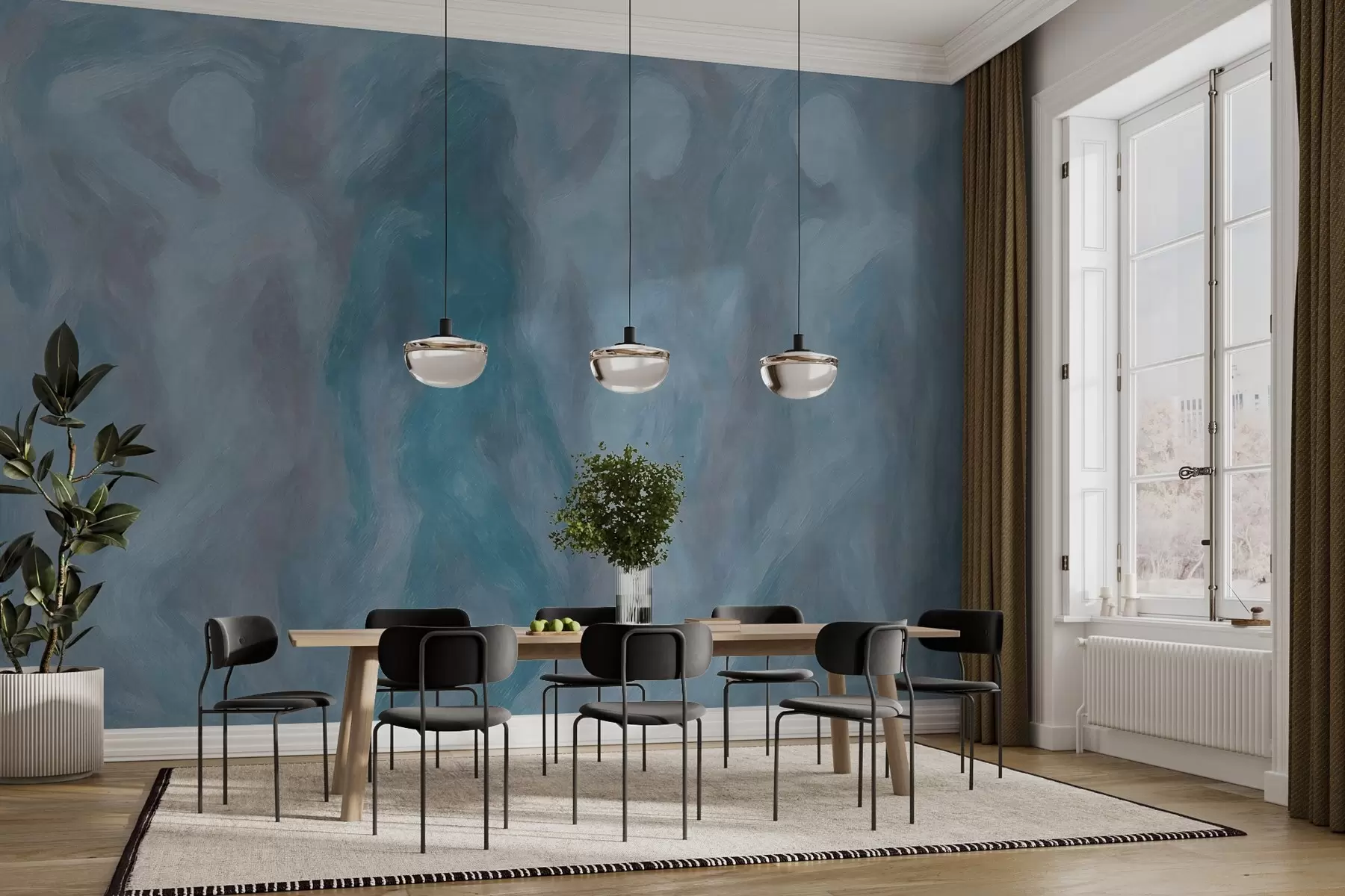 wall murals Апстрактне силуете w03982v1