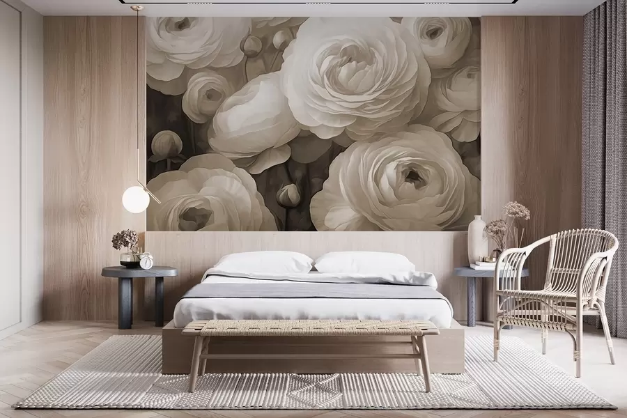 wall murals Волуметријско цвеће w03915v1