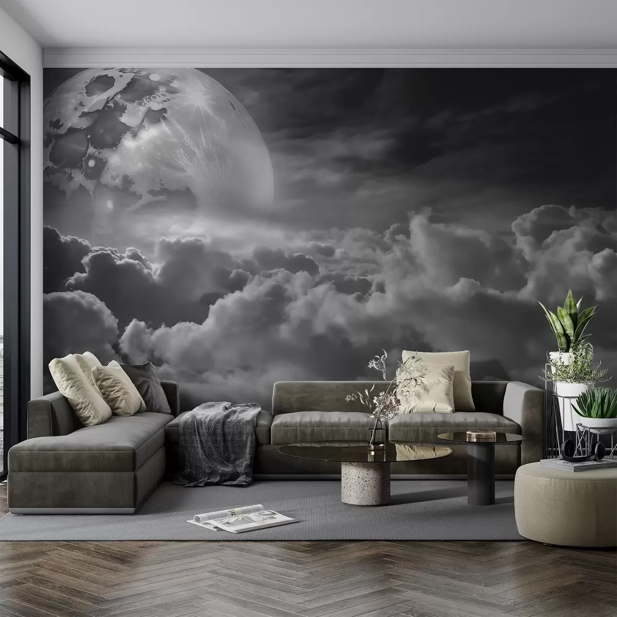 wall murals Месец изнад облака w03921