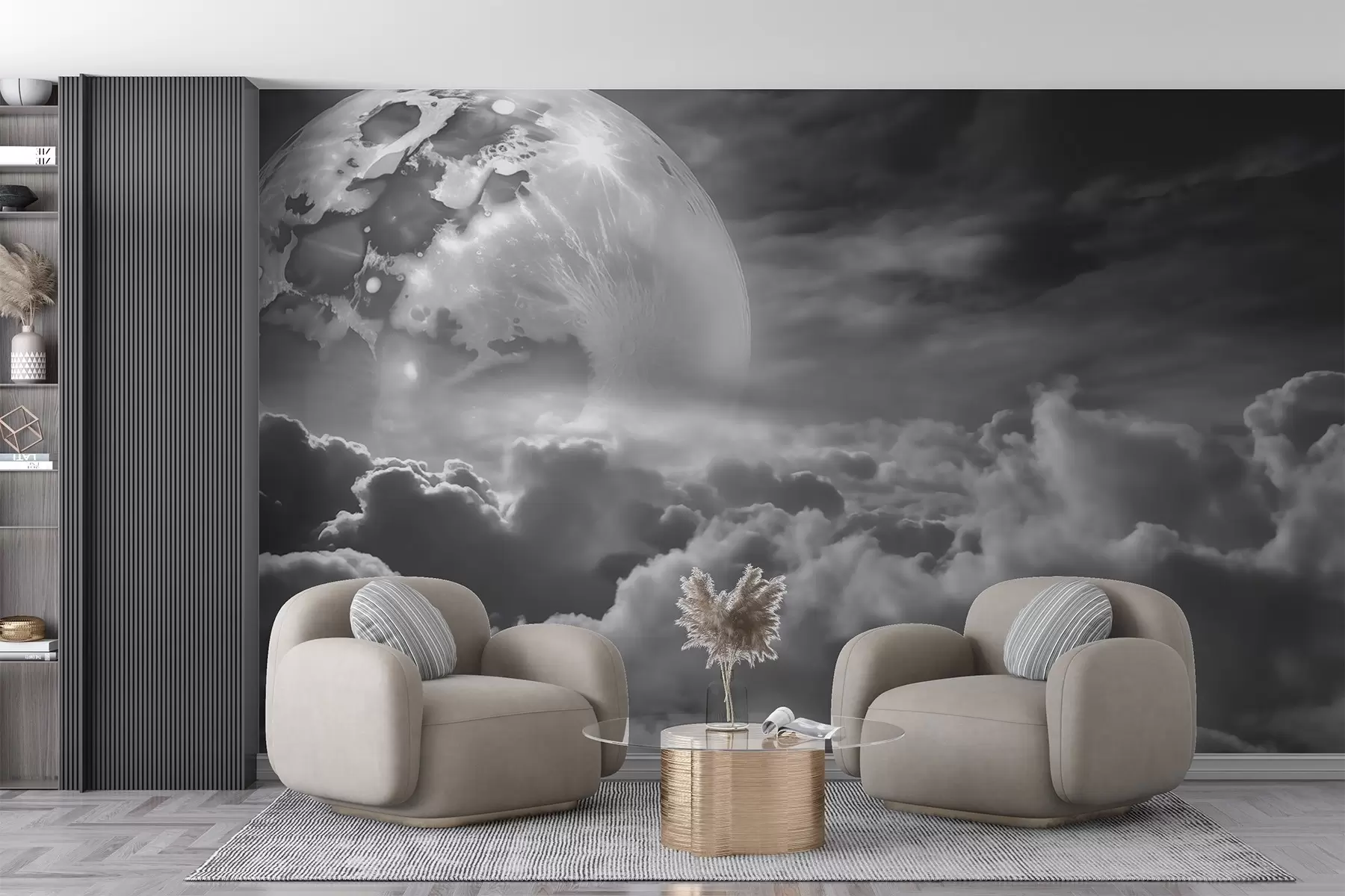 wall murals Месец изнад облака w03921