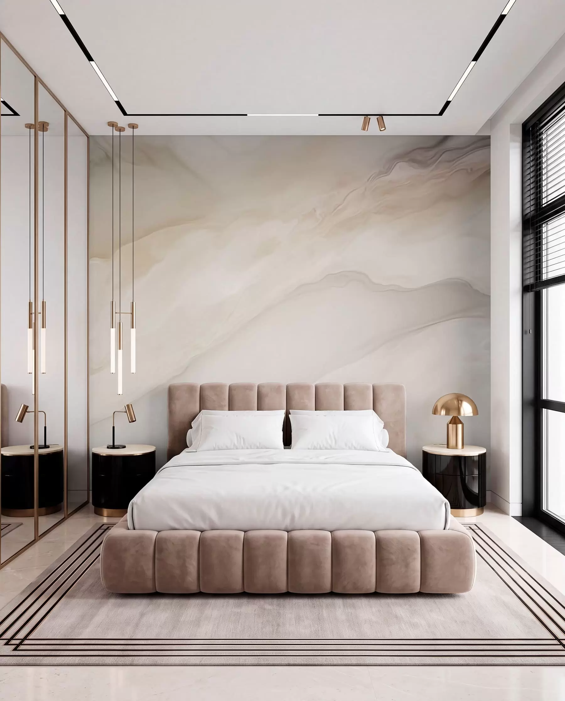 wall murals Talasi svijetlog pješčara w03922
