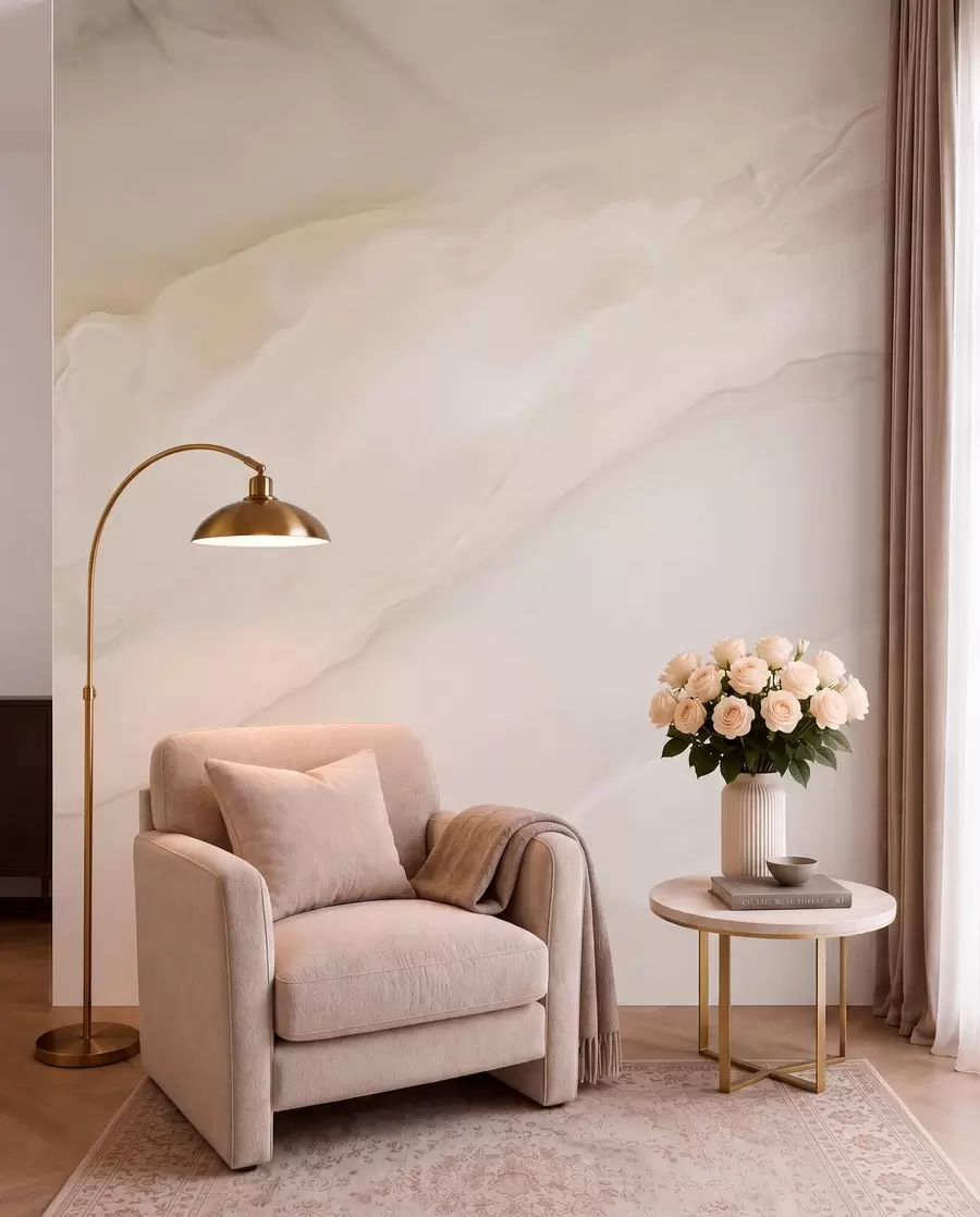 wall murals Talasi svijetlog pješčara w03922
