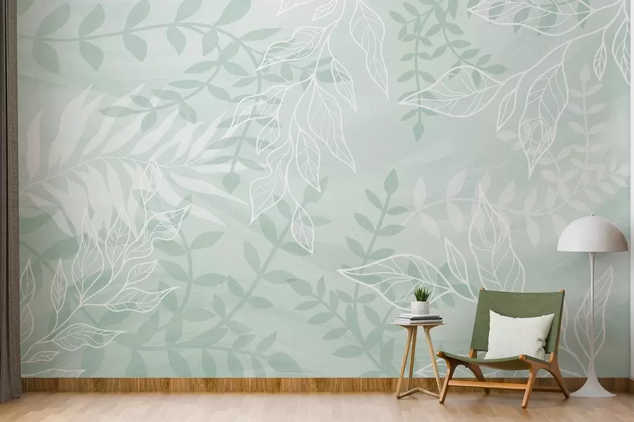 wall murals Контурисани листови w03984v2