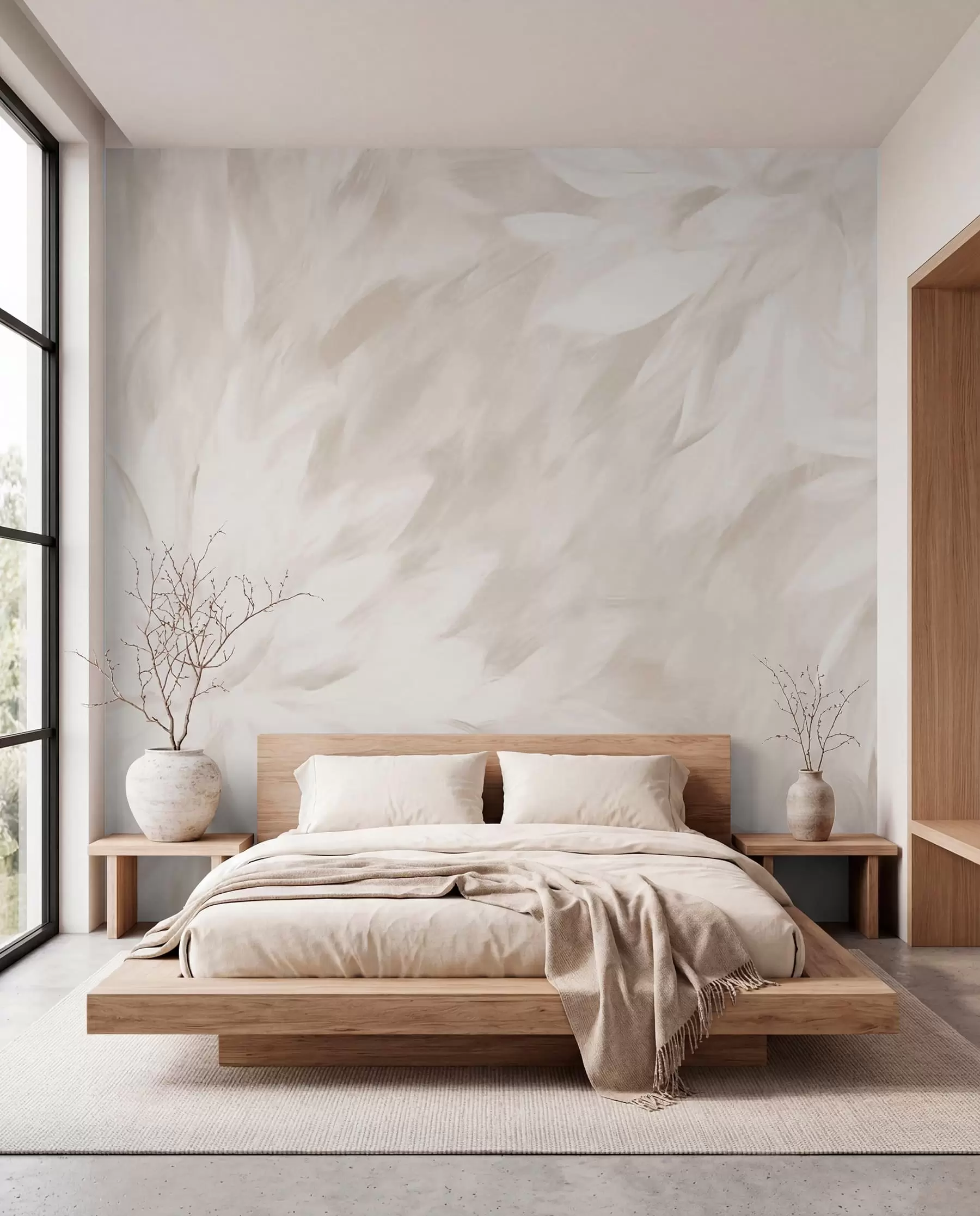 wall murals Naslikane latice u slonovači w03986v2