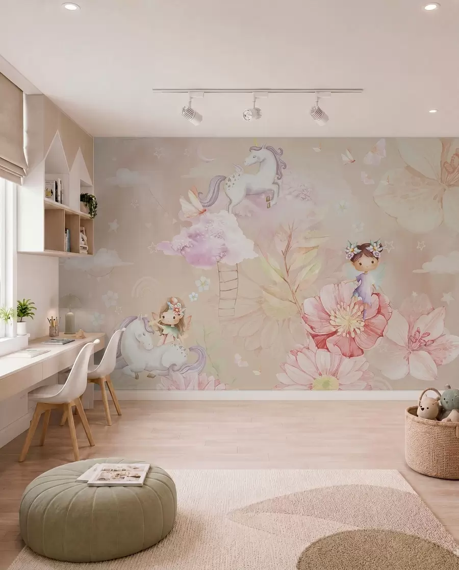 wall murals Vile u vrtu jednoroga w04051
