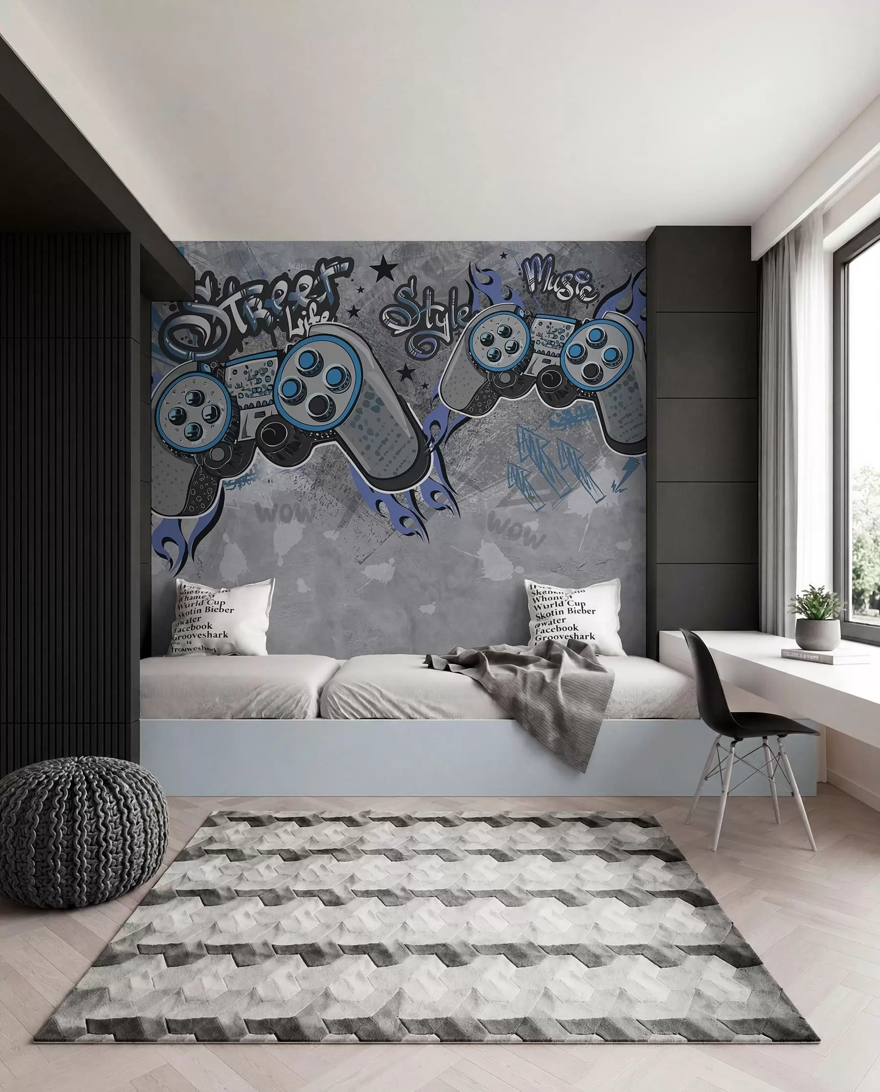 wall murals Kontroleri u street artu w04054