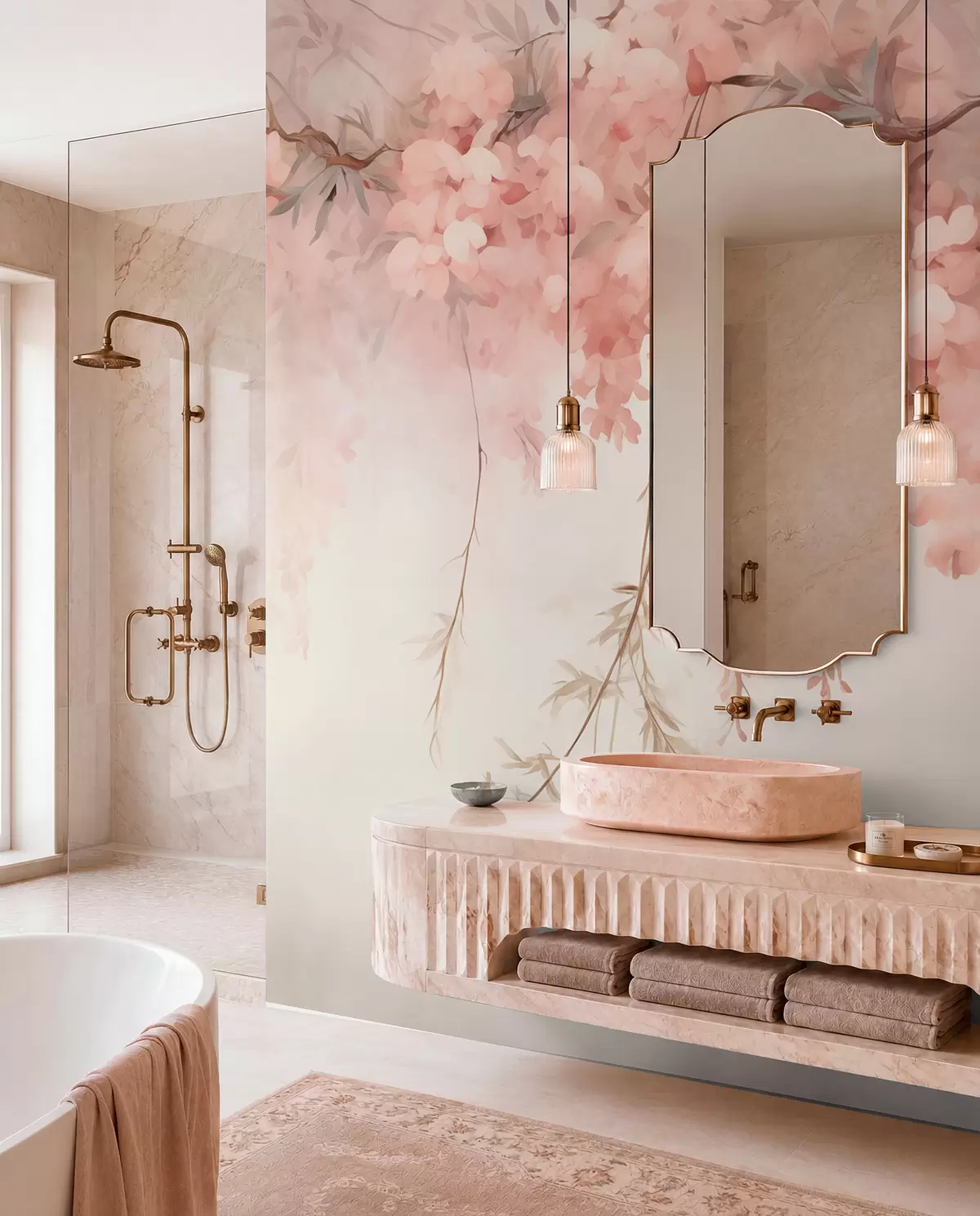 wall murals Svod proljećnih cvjetova w09172