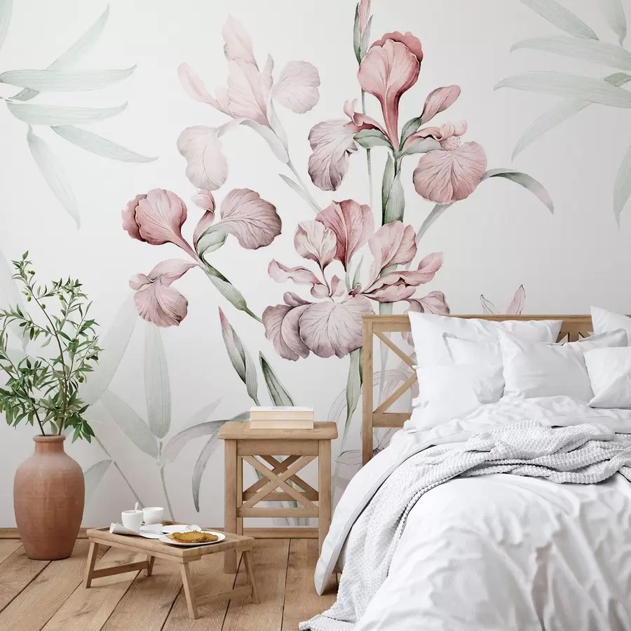 wall murals Ириси имитација акварела w03955v1