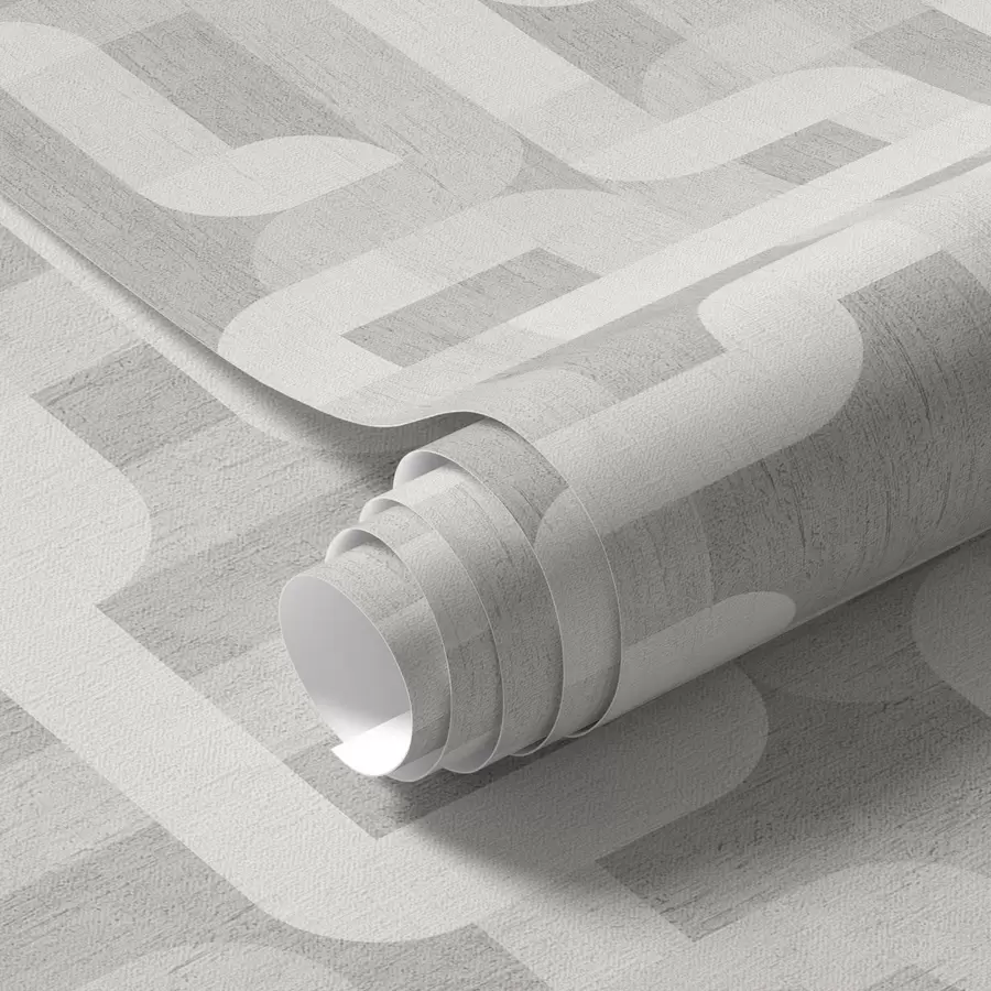 wall murals Модерни графички узорак са закривљеним линијама a00190