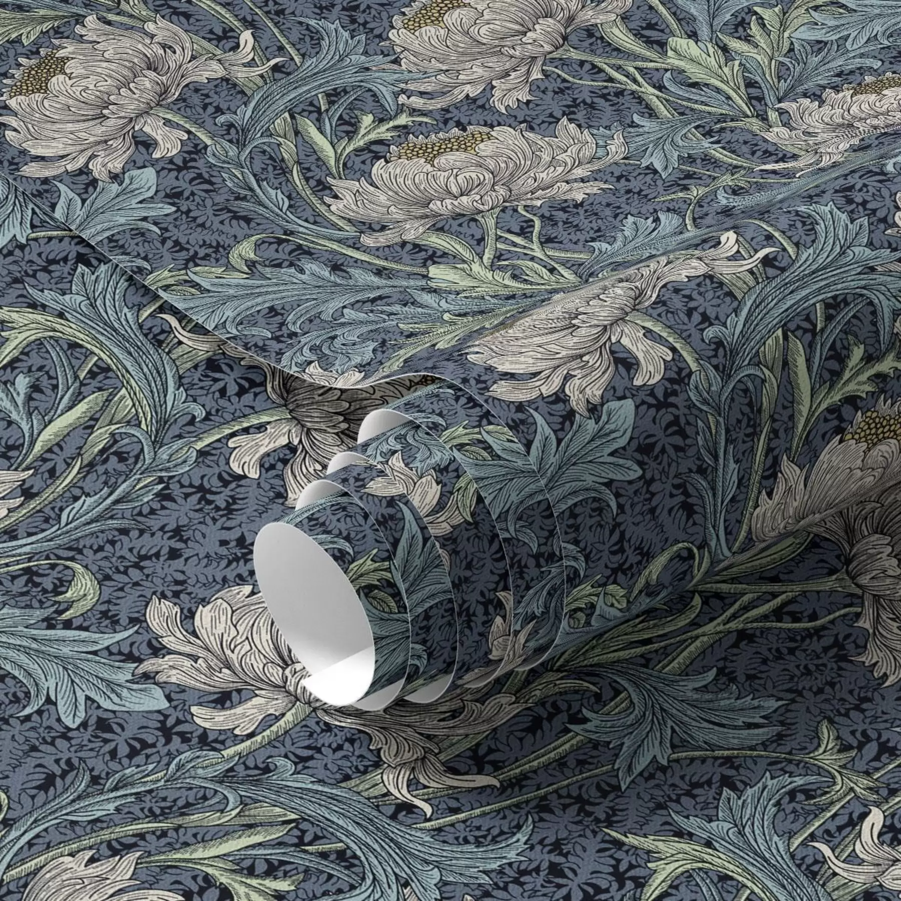 wall murals Винтажни божури на тамној позадини, готички цветни стил a00233