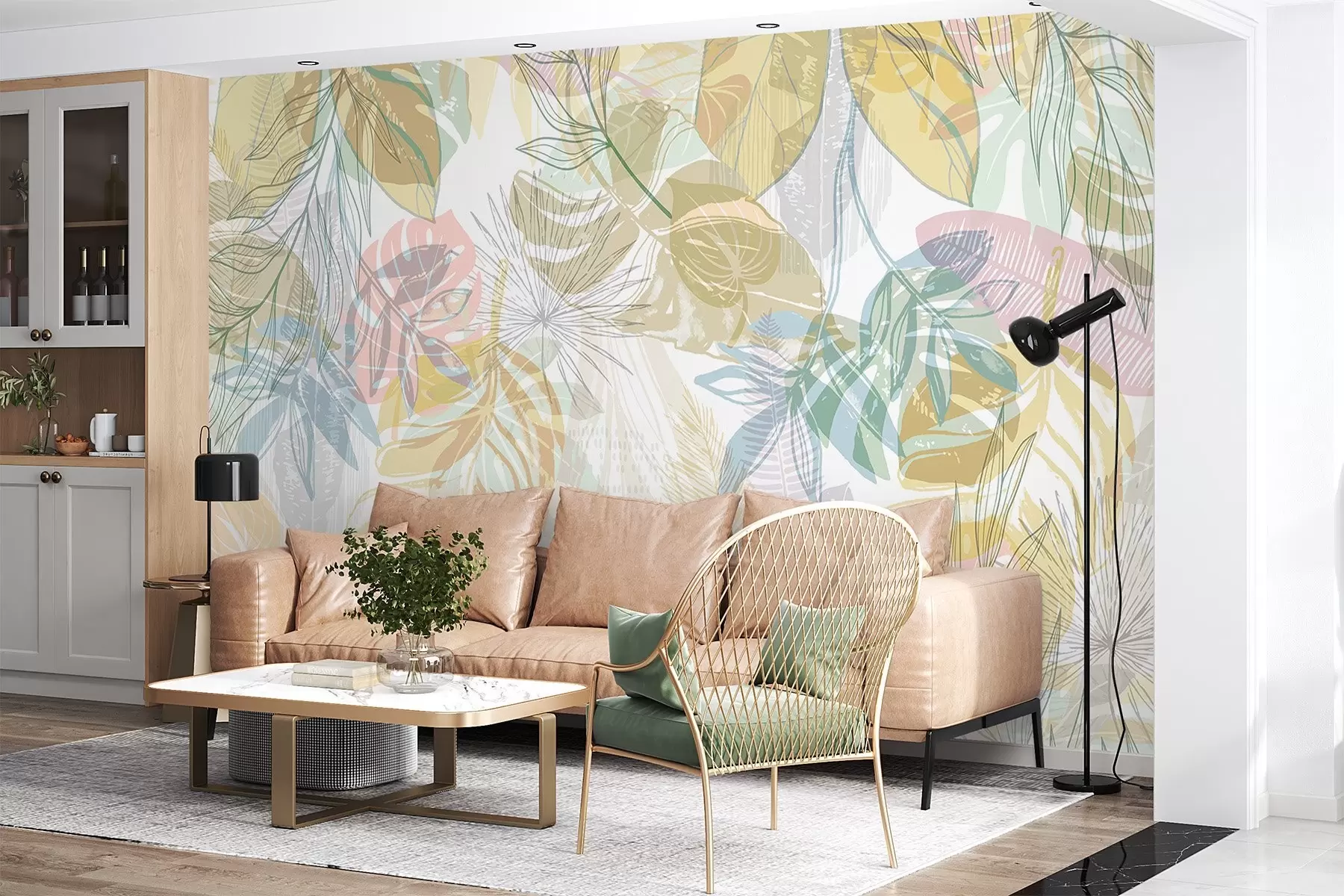 wall murals палмино лишће w04107v2