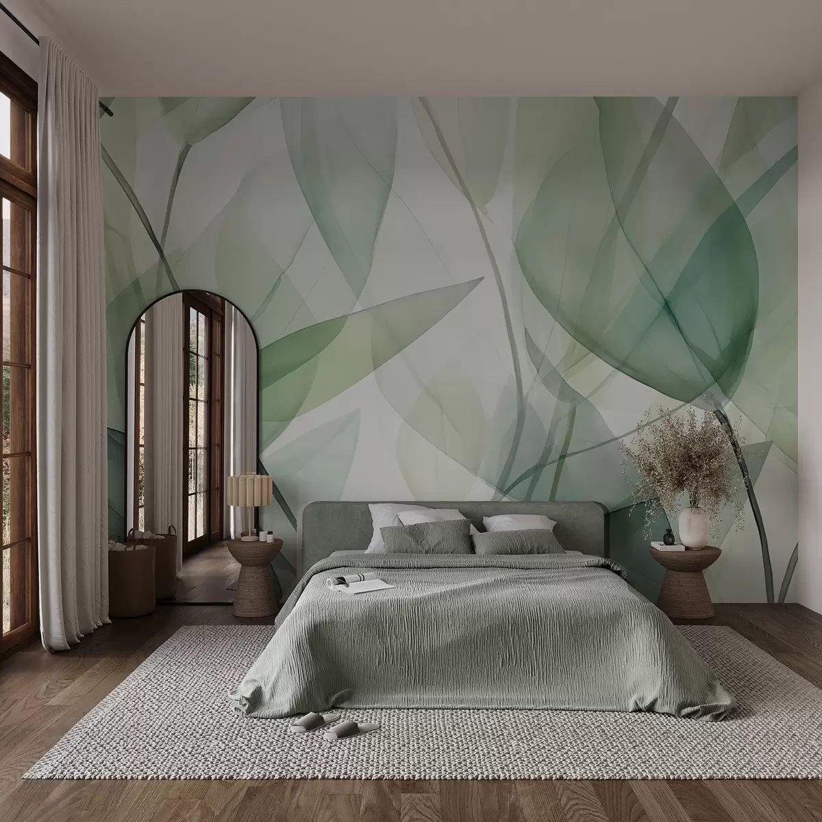 wall murals Провидне жиле лишћа w04145