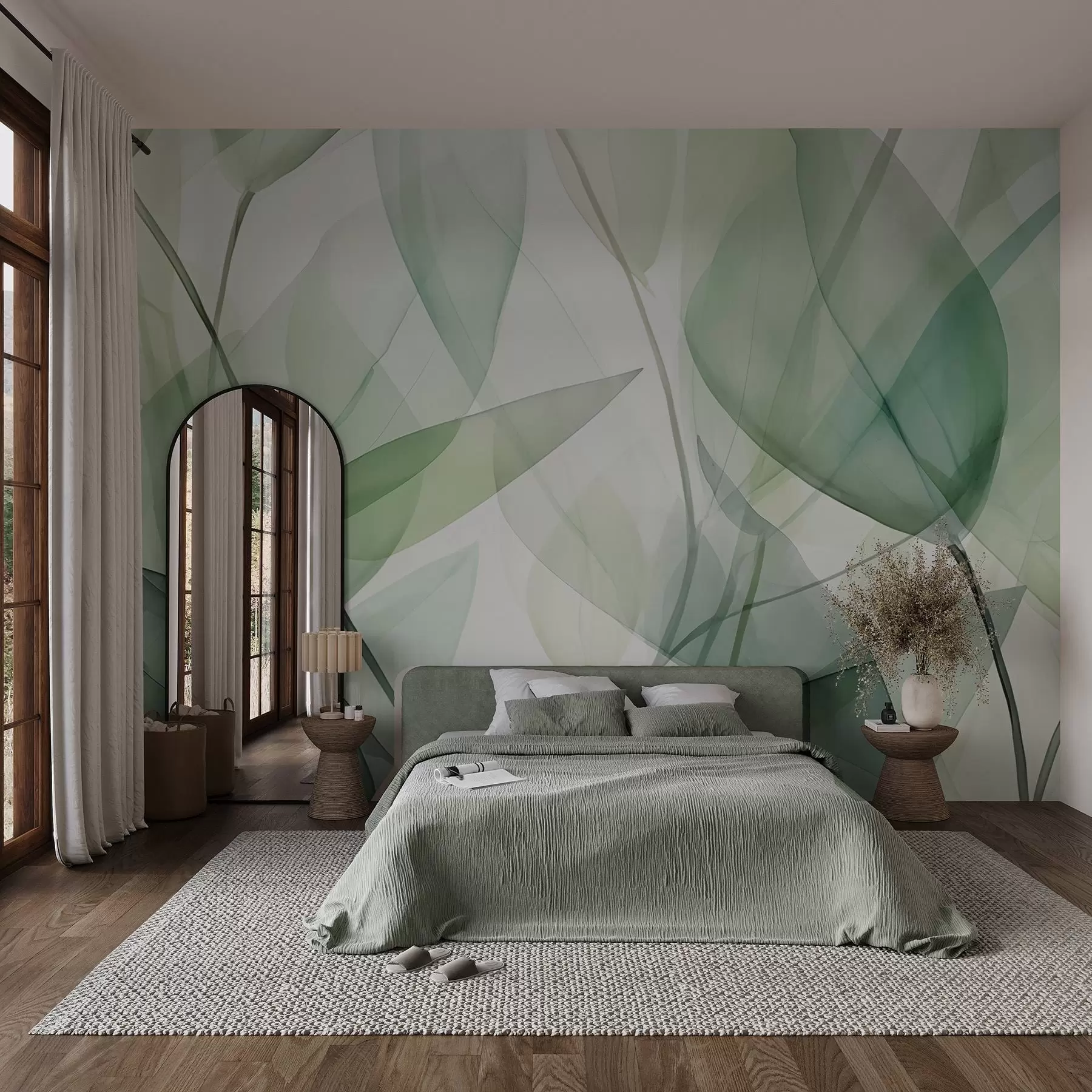 wall murals Провидне жиле лишћа w04145