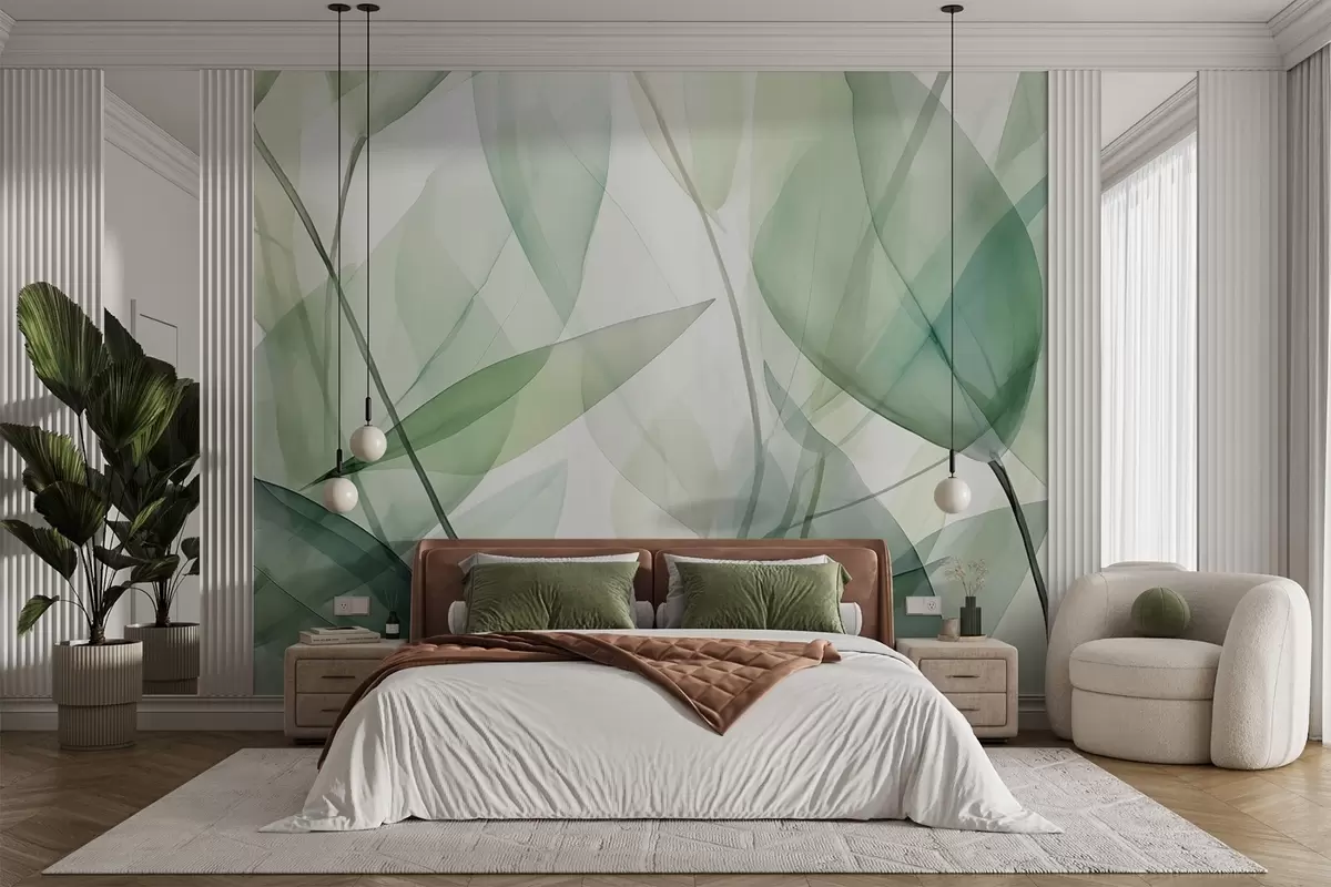 wall murals Провидне жиле лишћа w04145
