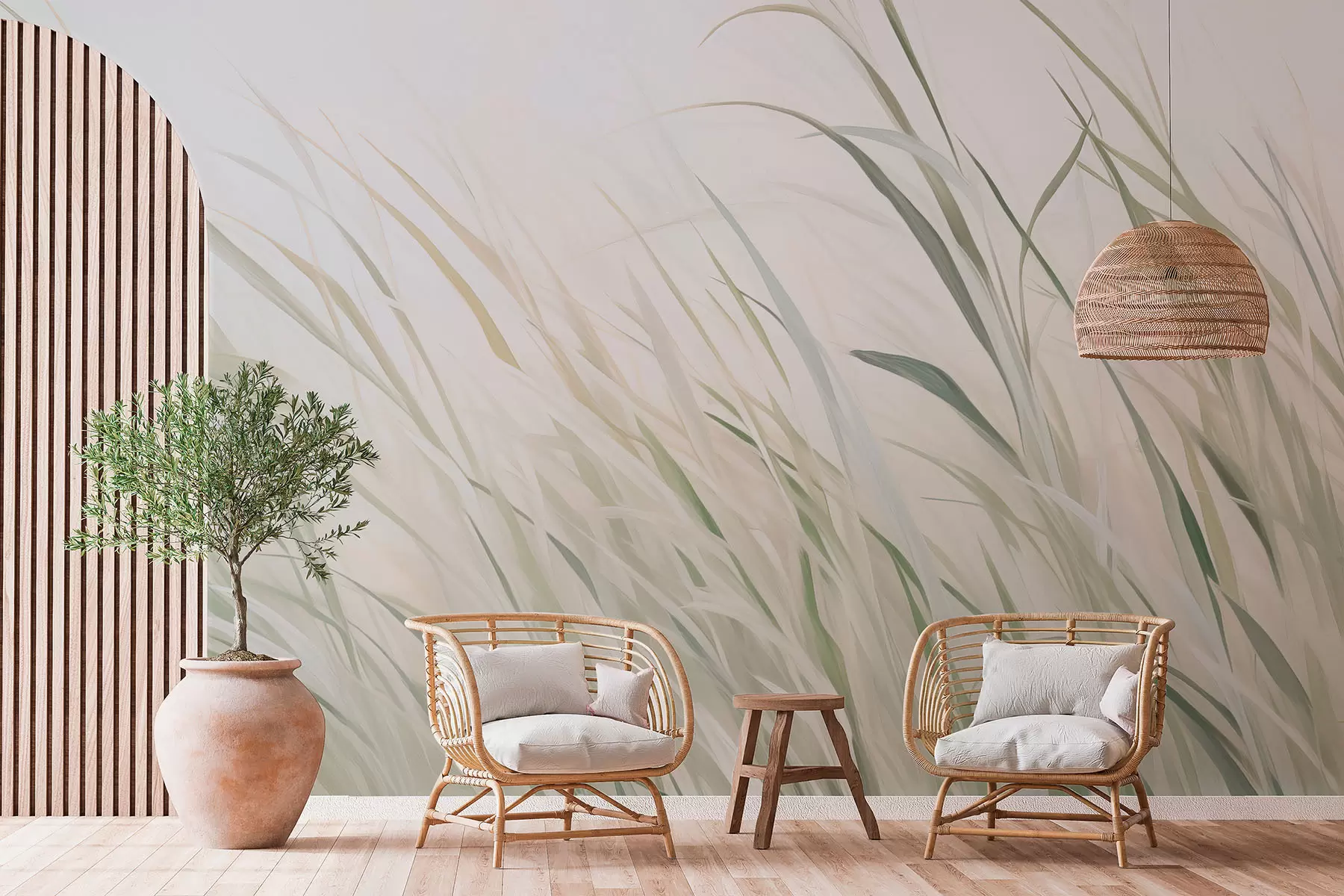 wall murals Сликање имитацијом траве w04175