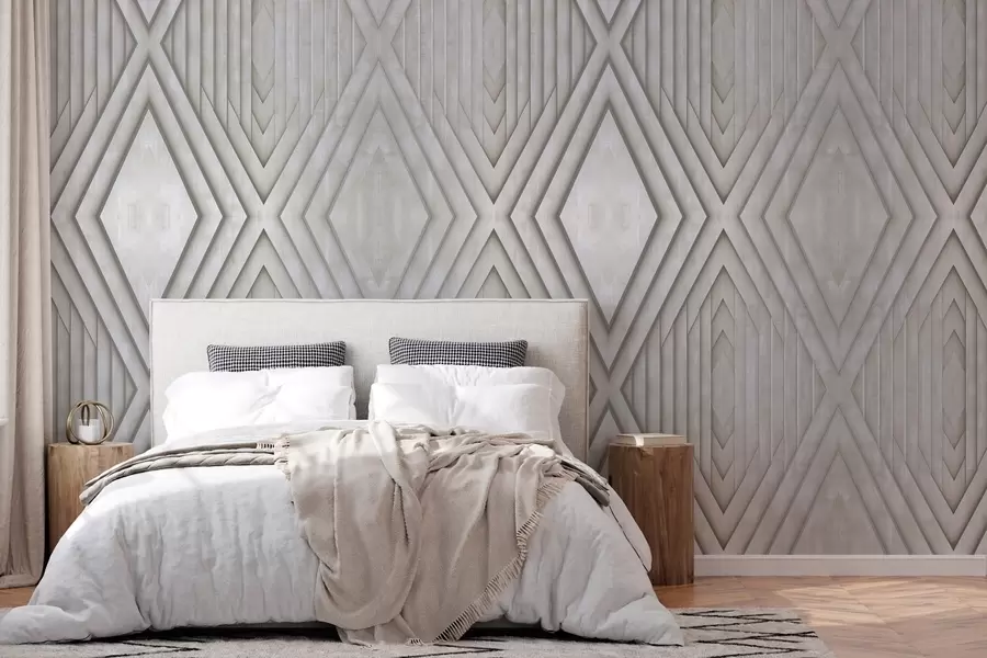 wall murals имитација дрвених панела у беж бојама w04168