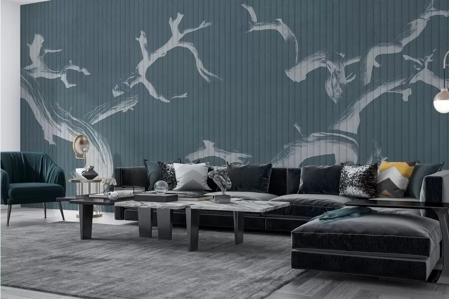 wall murals Грациозне силуете дрвећа w04131v2