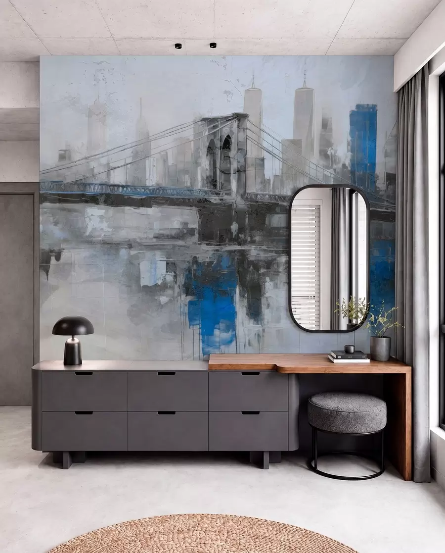 wall murals Урбани поткровни пејзаж w04192v1