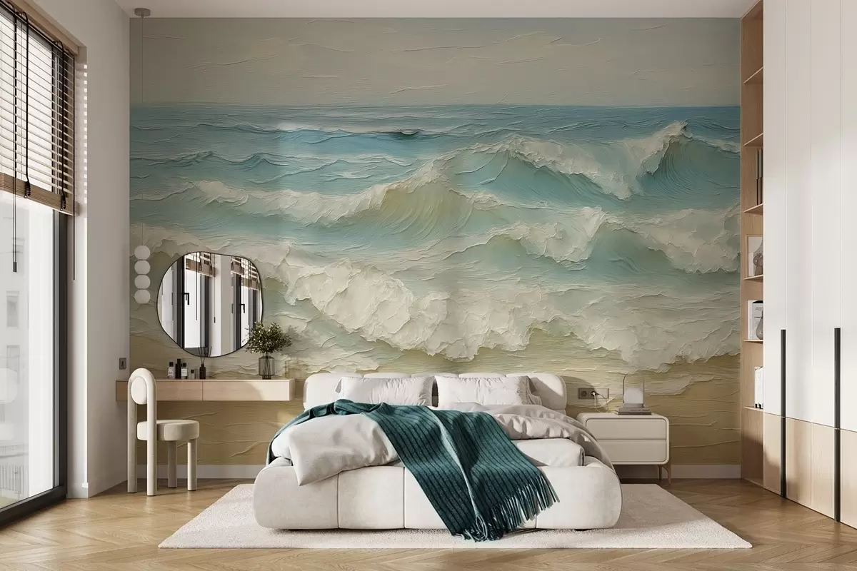 wall murals Илузија волуметријског таласа w04202