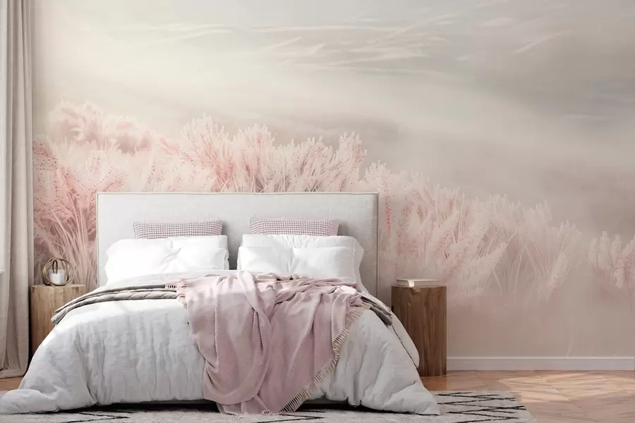 wall murals  поље са пахуљастом травом w04211