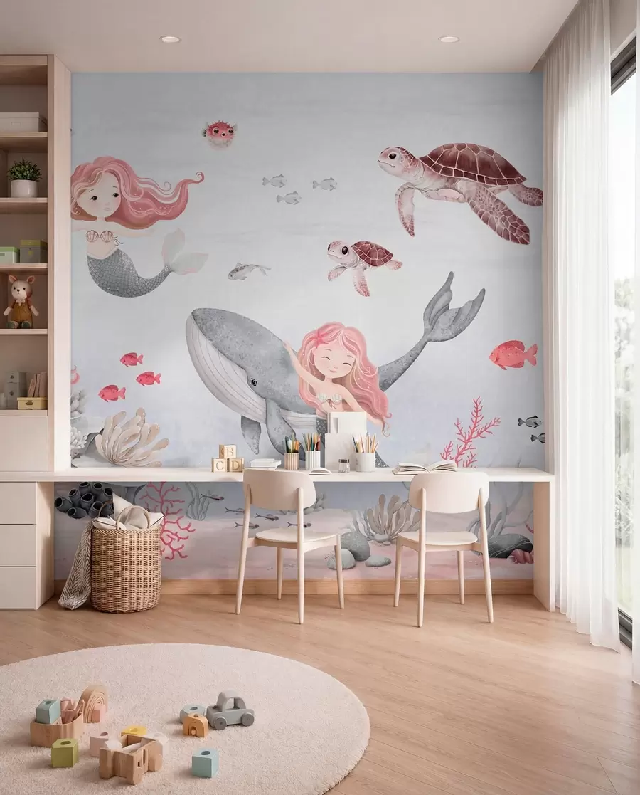 wall murals Sirene ružičastog mora w04166v1