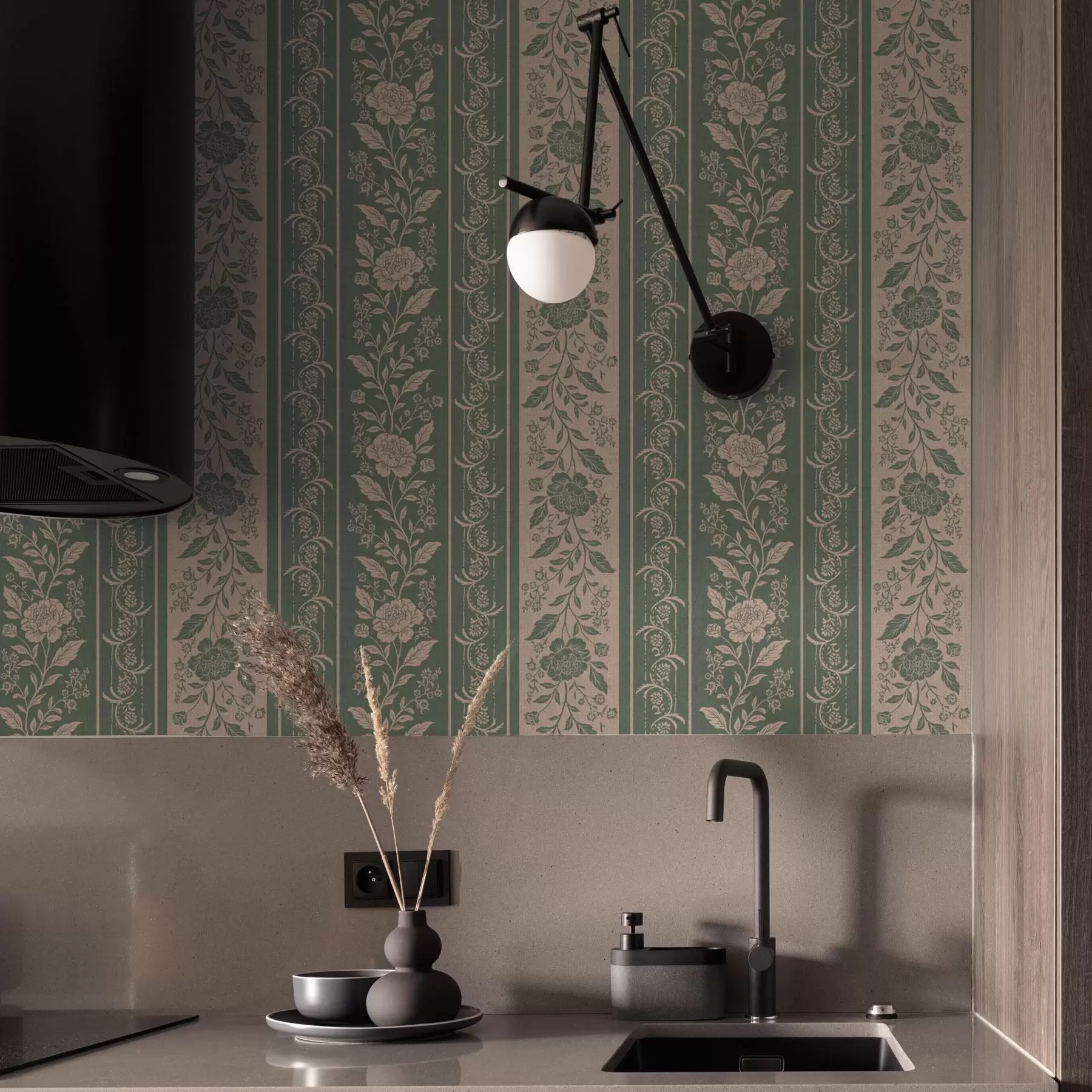 wall murals Вертикалне пруге са цветним узорком a00273