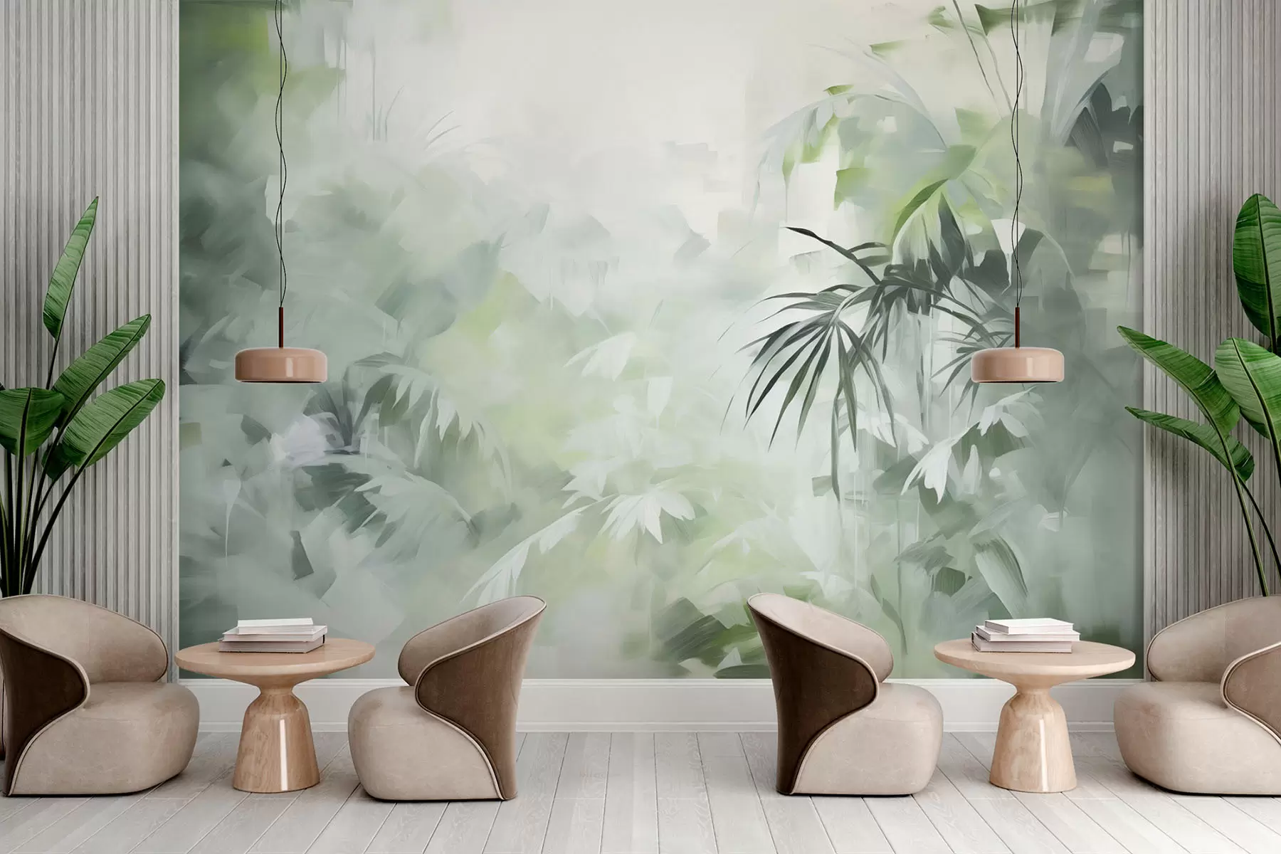 wall murals Сликање имитације џунгле w04265