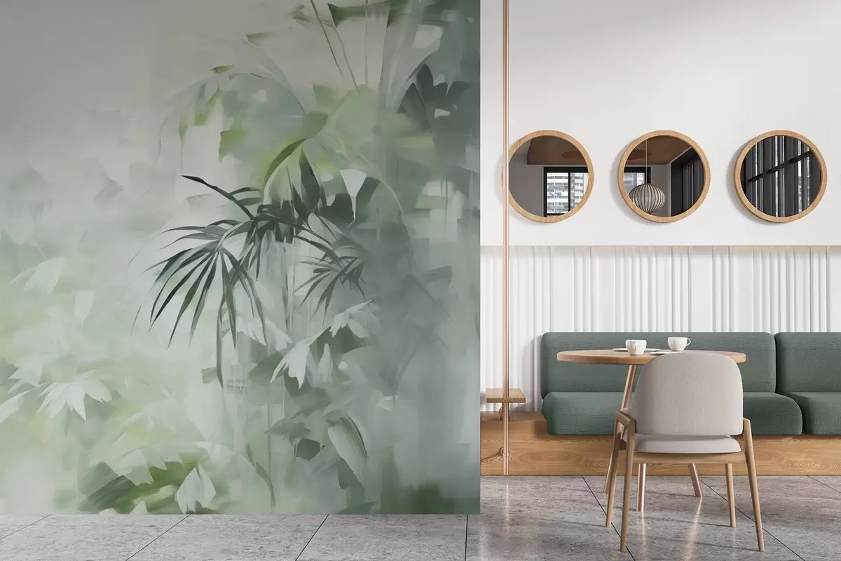 wall murals Сликање имитације џунгле w04265
