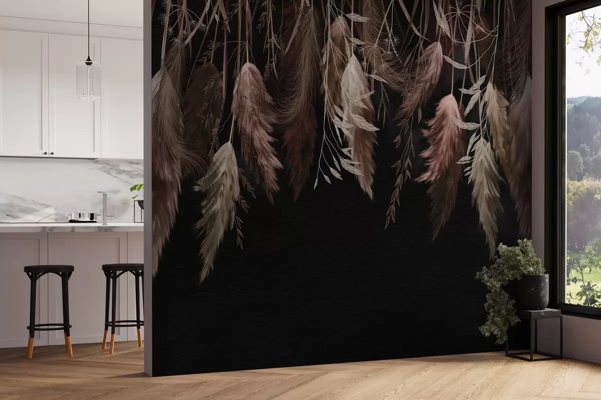 wall murals Сушени цветови цвећа w04253v1