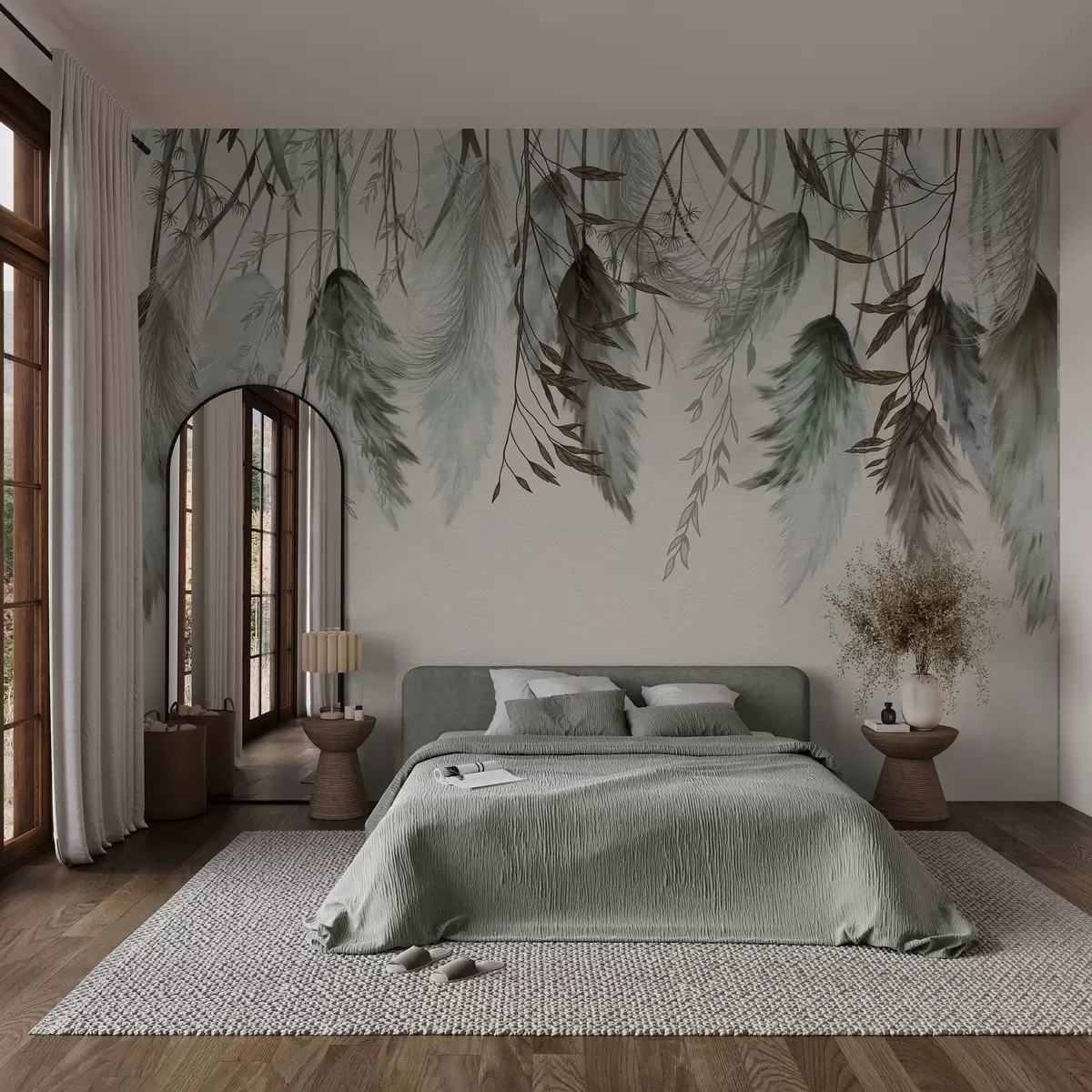 wall murals Сушени цветови цвећа w04253v2