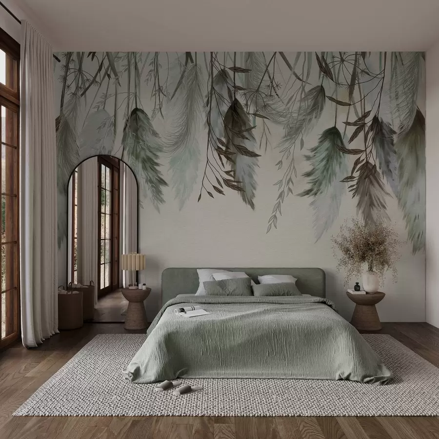 wall murals Сушени цветови цвећа w04253v2