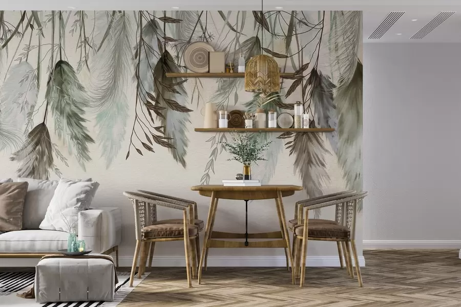 wall murals Сушени цветови цвећа w04253v2