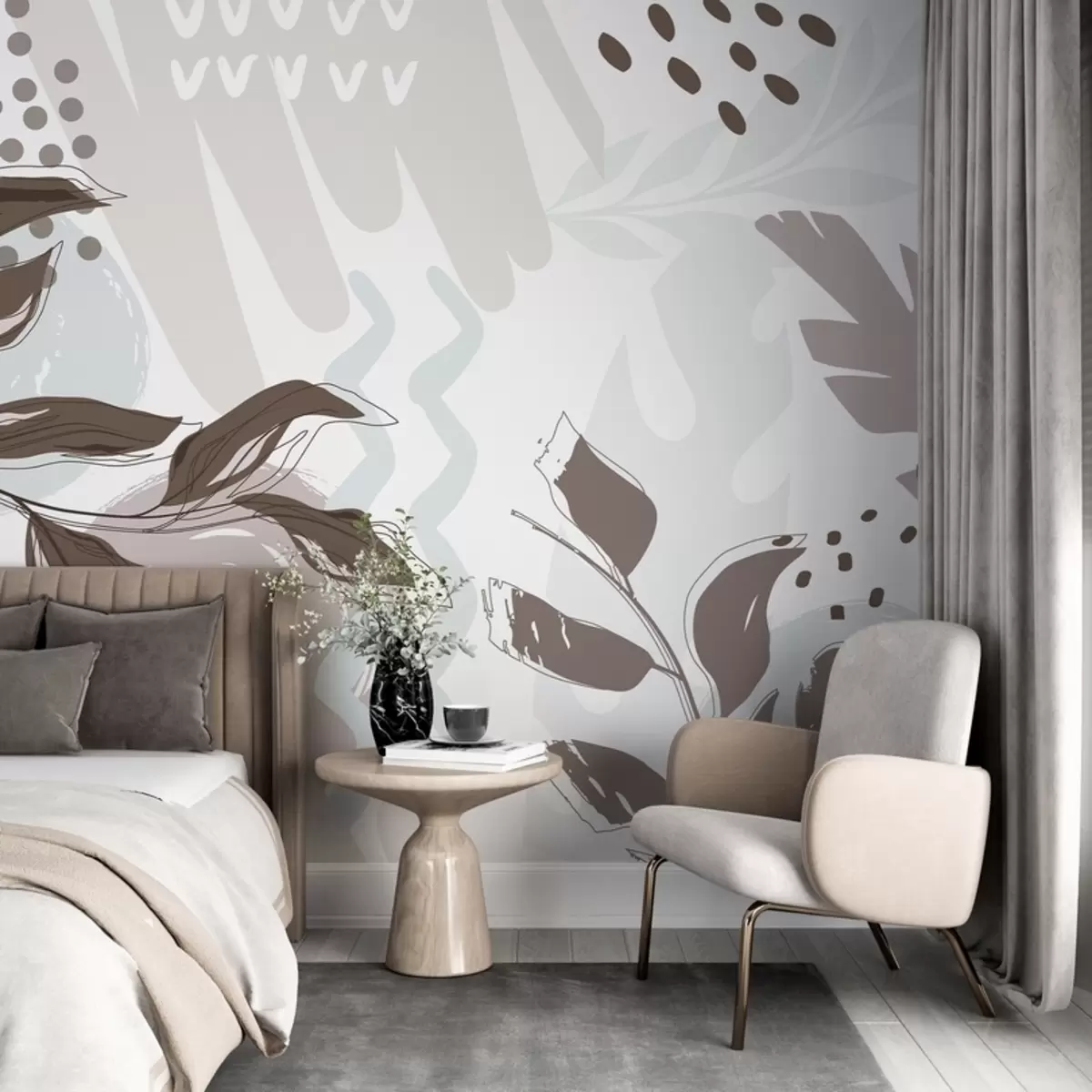 wall murals Апстрактни листови w04281